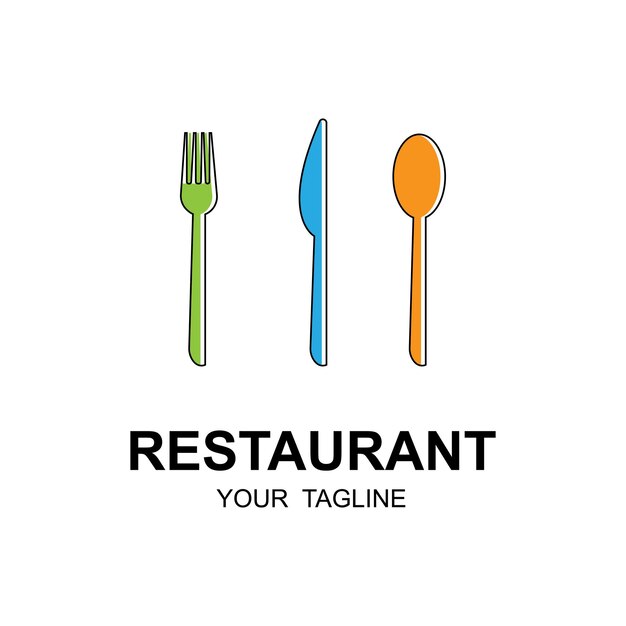 Restaurant logo vector icon illustration design