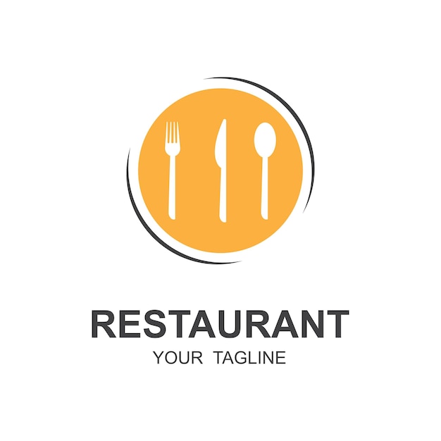 Restaurant logo vector icon illustration design