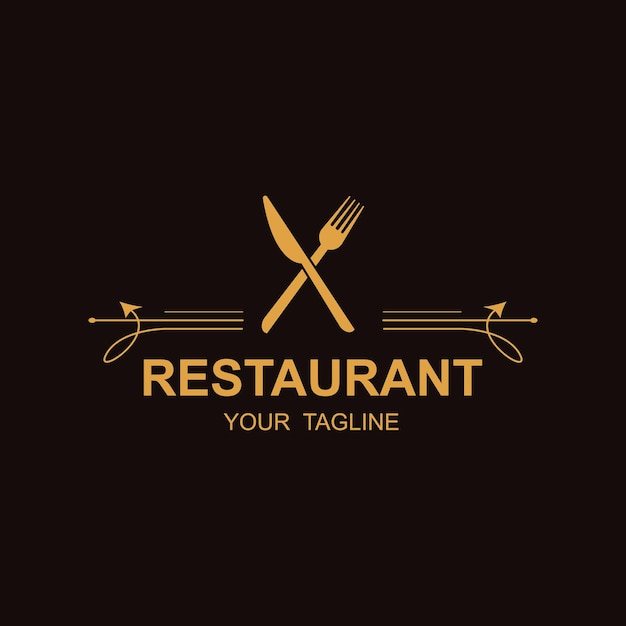 Premium Vector | Restaurant logo vector icon illustration design