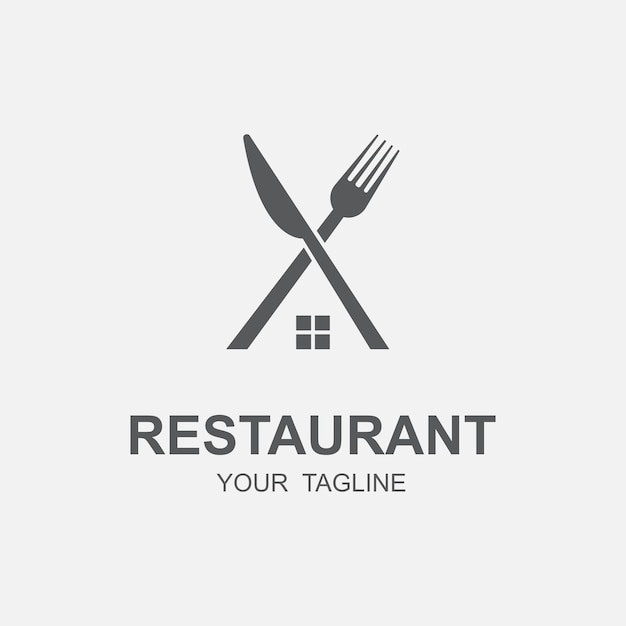 Restaurant logo vector pictogram illustratie ontwerp