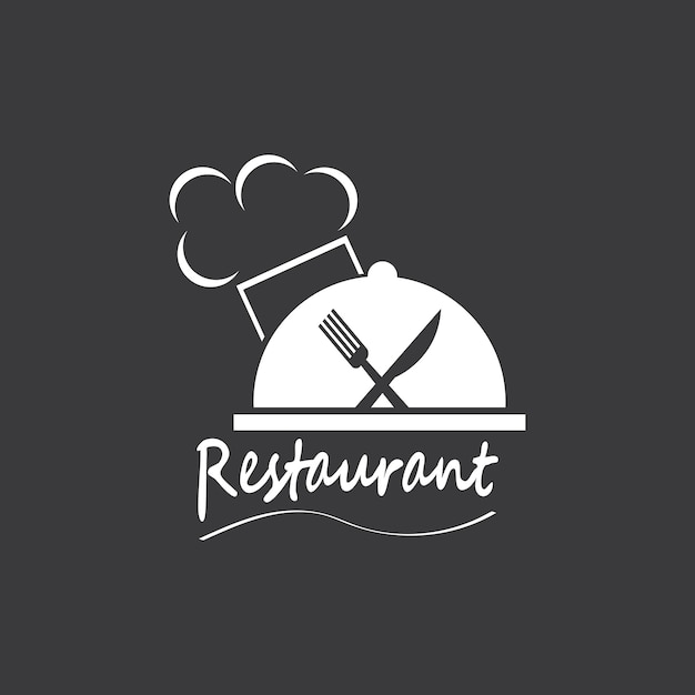 Restaurant logo vector template illustration