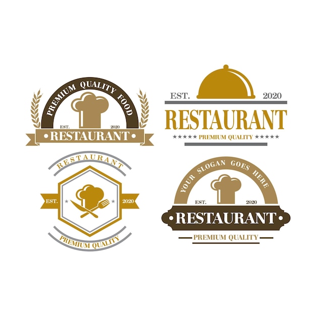 Restaurant logo voedsel logo vector