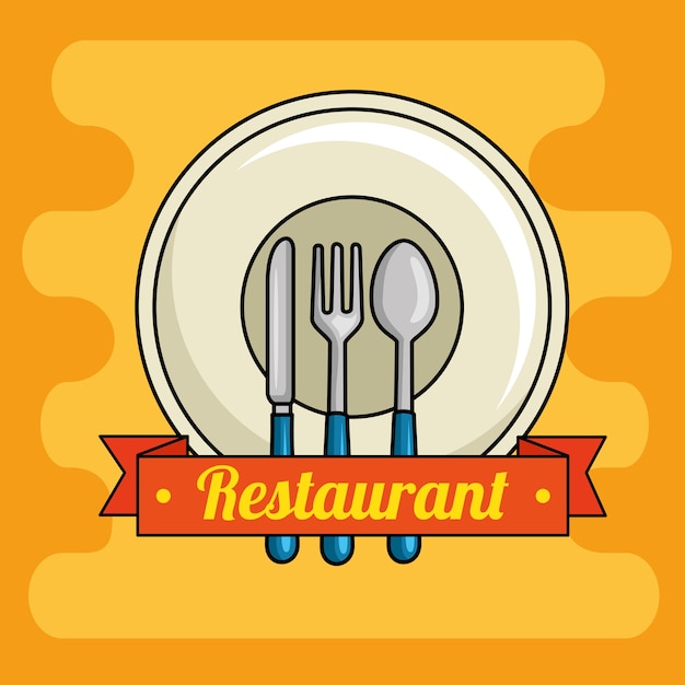 Vettore logo del ristorante