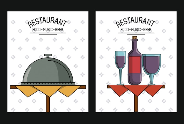 Restaurant menu covers