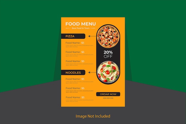 Vector restaurant menu design template