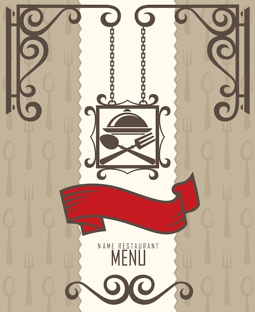 Vector restaurant menu design