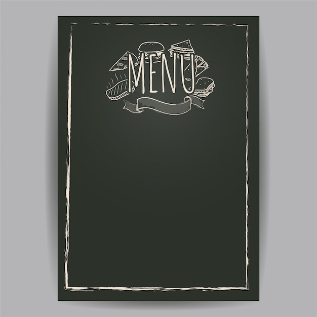 Vettore modello di menu ristorante
