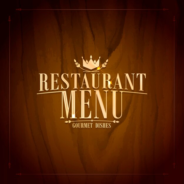 Vector restaurant menu tree backgroundvector illustration