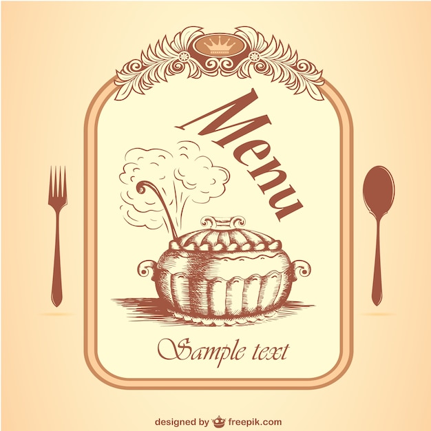 Restaurant menu vector gratis