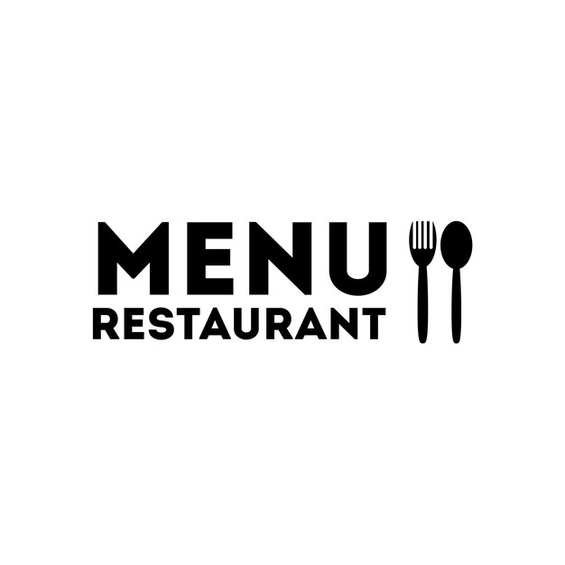 Vettore logo vettoriale del menu del ristorante eps 10