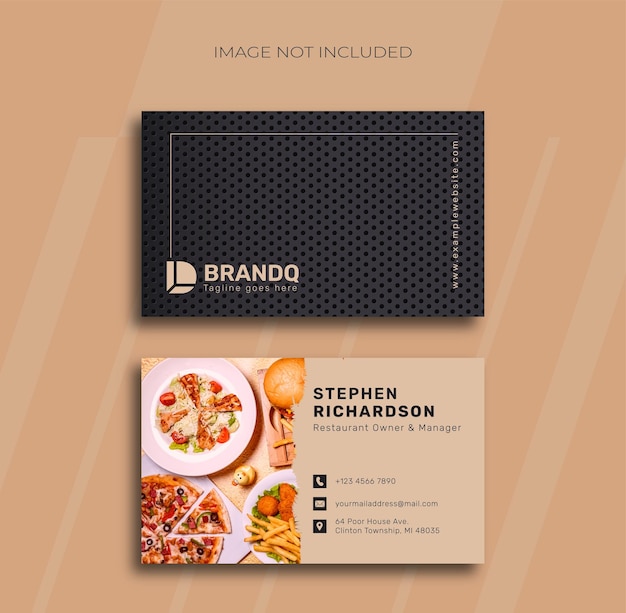 Restaurant Modern Business Card Design