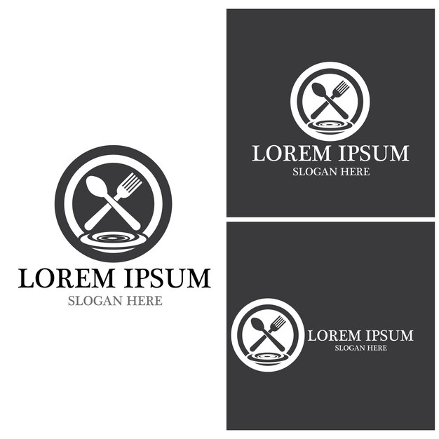 Restaurant pictogram logo vector sjabloon
