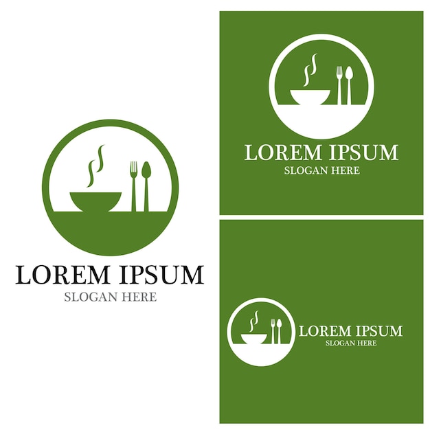 Restaurant pictogram logo vector sjabloon