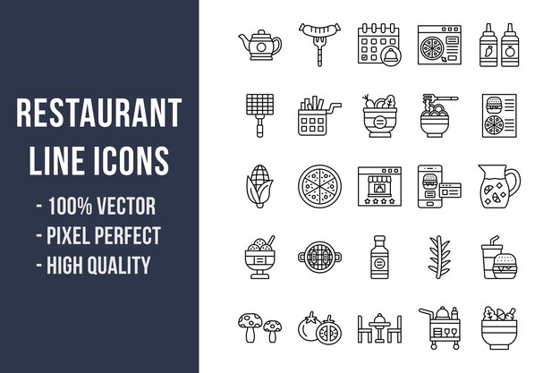 Restaurant pictogrammen