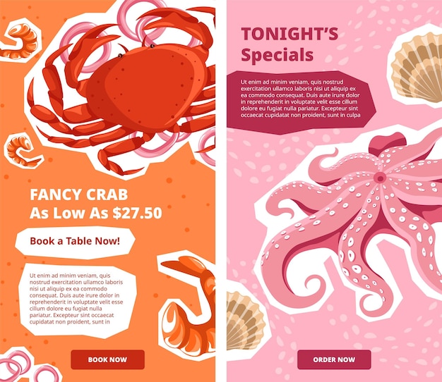 restaurant special dish and happy hours website