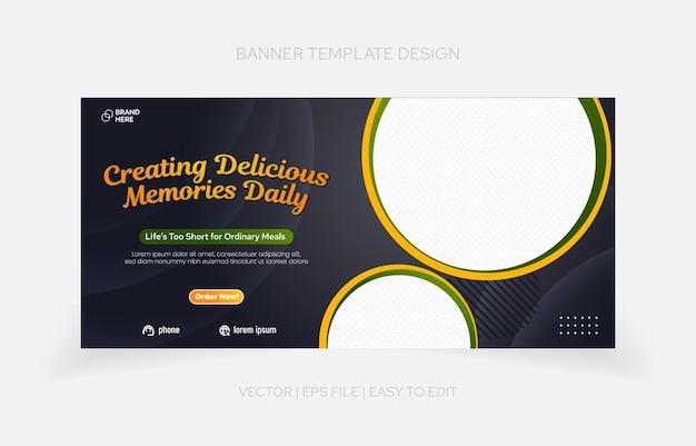 restaurant template banner design