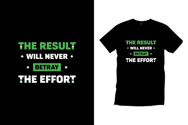 The result will never betray the effort Typography t shirt design for prints appeal poster art