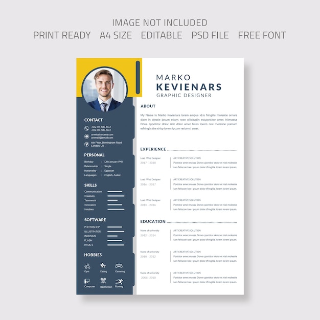 Резюме cv curriculum vitae