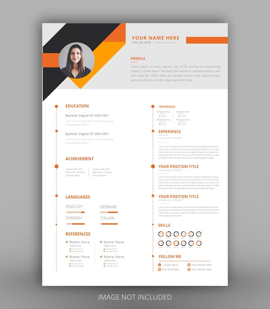 Resume cv design template