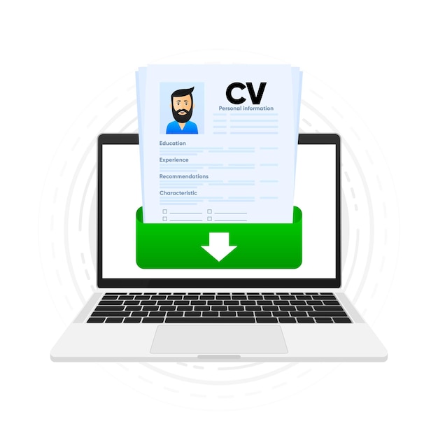 Resume CV file download We are hiring Search for professional staff Analysis of staff resumes Job