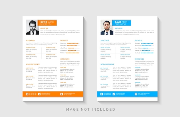 Resume or cv template