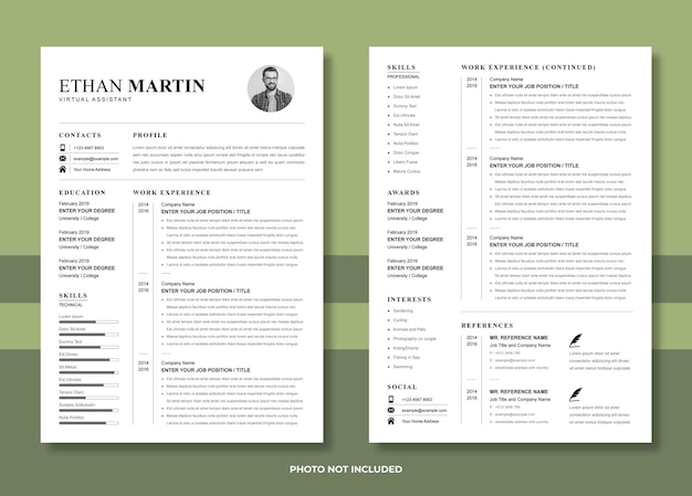 Vector resume design