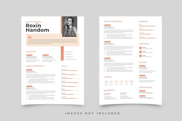 Vector resume designs template