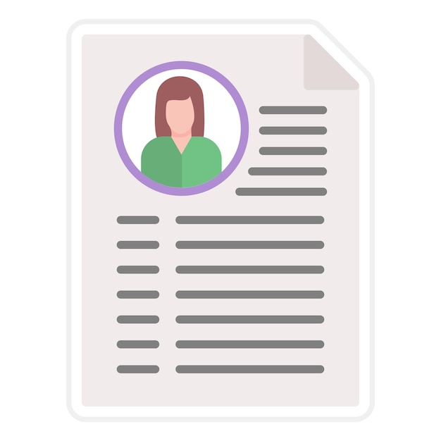 Resume Flat Illustration