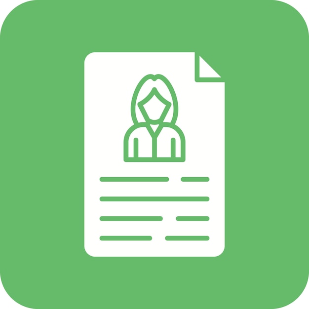 Resume icoon vector afbeelding Kan worden gebruikt voor Business en Office
