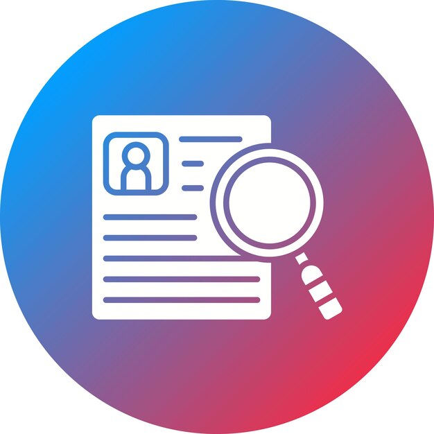 Resume Keyword Scanner icon vector image Can be used for Recruitment Agency