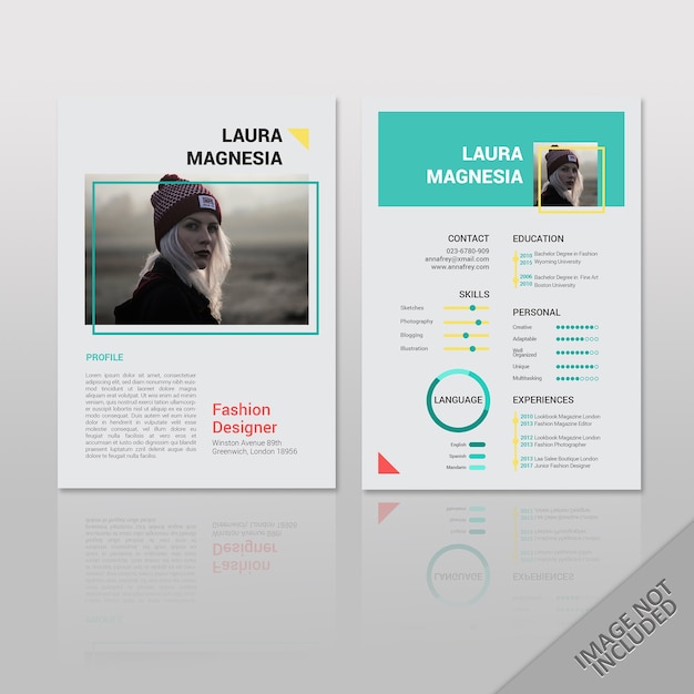 Resume Laura Lookbook-stijl