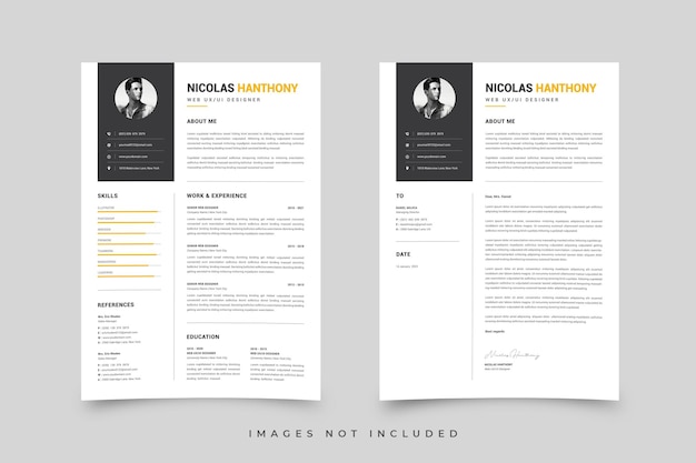 Resume amp Letter Cover Template