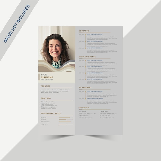 Resume template design