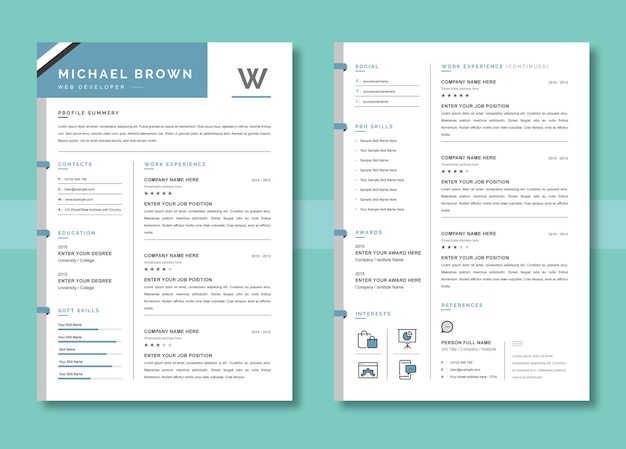 resume template