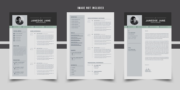 Vector resume template