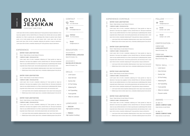 Resume template