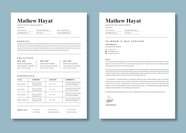 Resume template