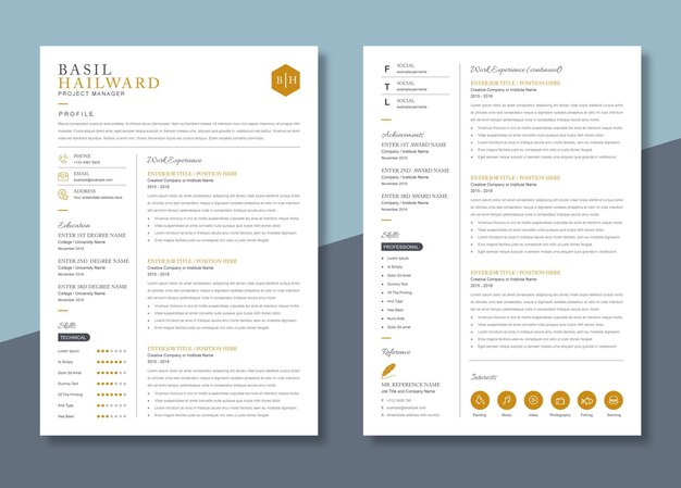 resume template