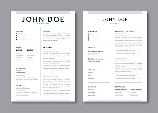 Resume template