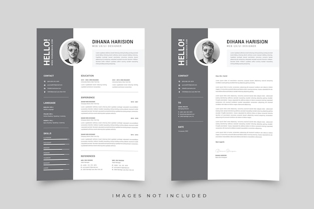 Vector resume template