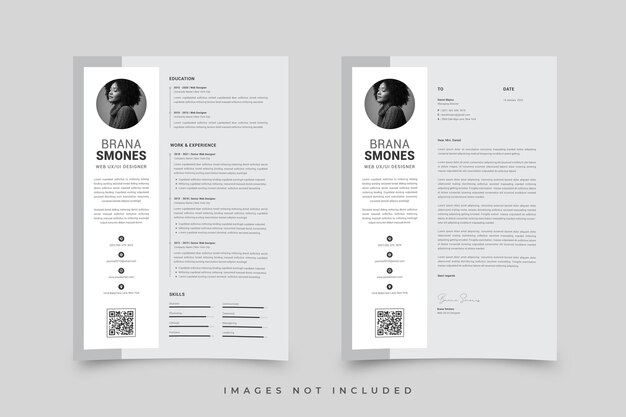 Vector resume template