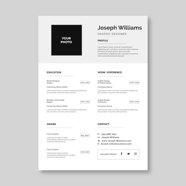 resume template