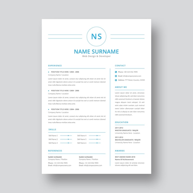 resume template