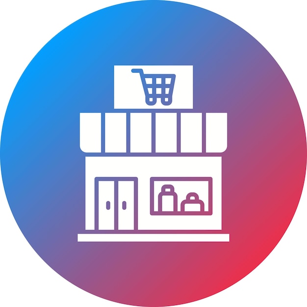 Retail icon vector image can be used for smart city