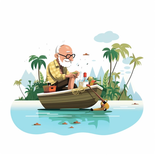 Retirement cartoon vector