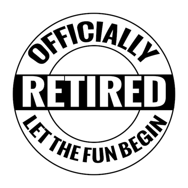 Retirement svg design