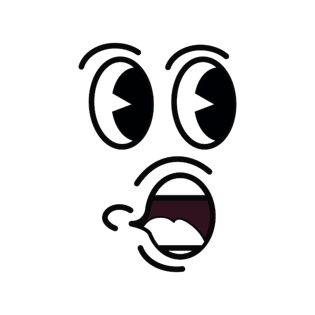 Funny Cartoon Scared Face - Roblox