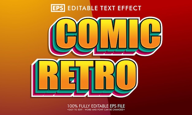 Retro 3d editable text effect