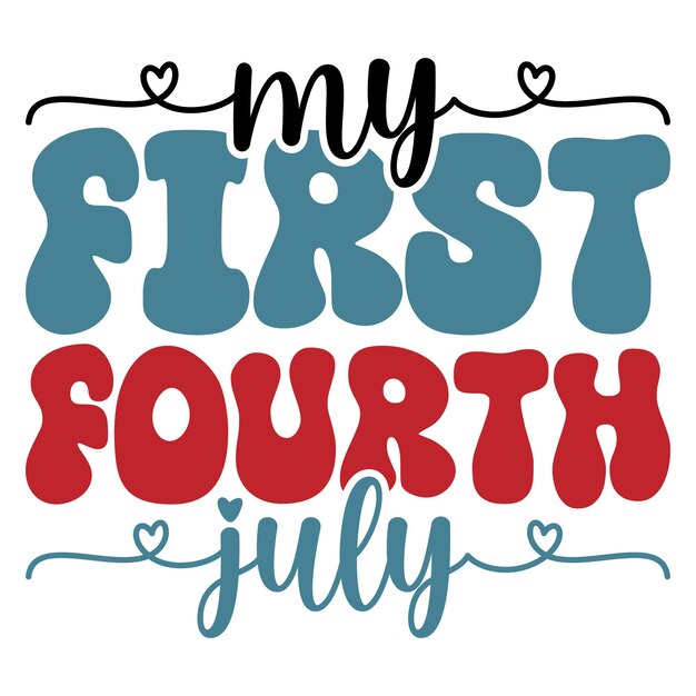 Vector retro 4th of july svg bundle file