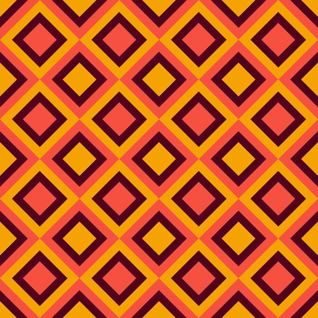 Retro 70s seamless patternmid century patternvector illustration